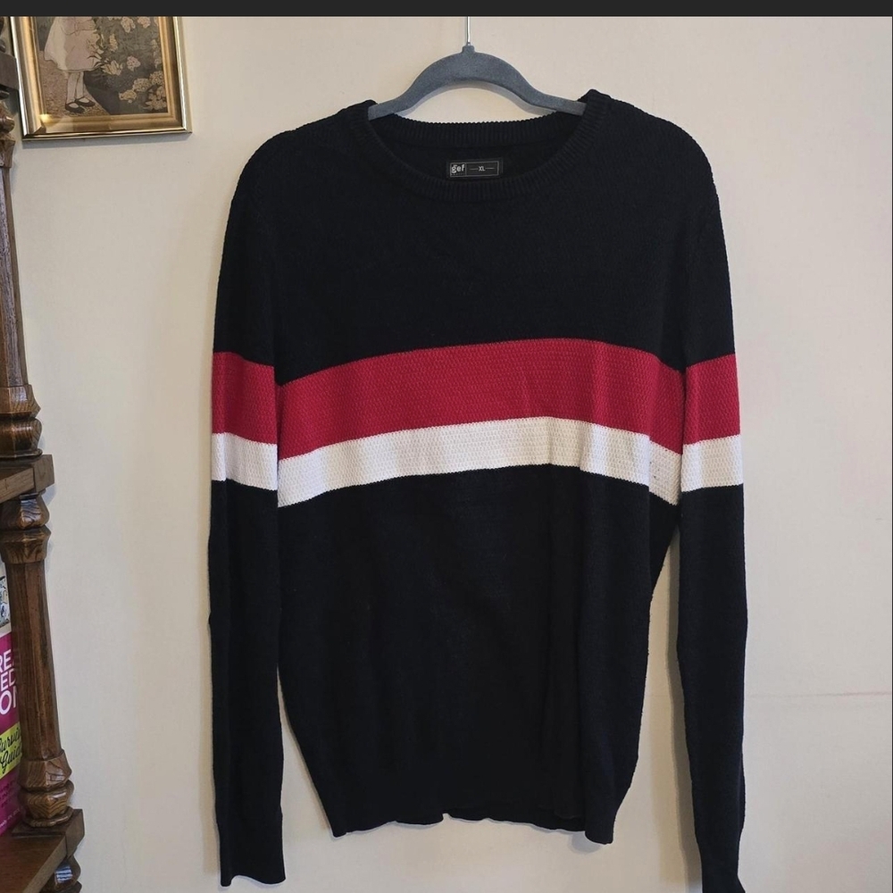 Striped knit sweater